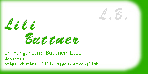 lili buttner business card